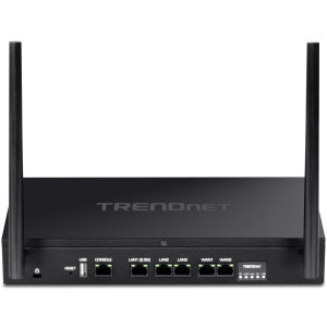TRENDnet TEW-929DRU AX1800 Wireless Router, concurrent Wi-Fi bands, 2.5 GbE LAN, USB, RJ-45 console port